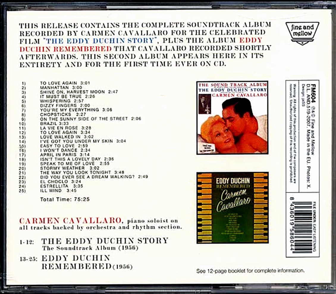 Carmen Cavallaro - The Eddy Duchin Story: The Soundtrack Album