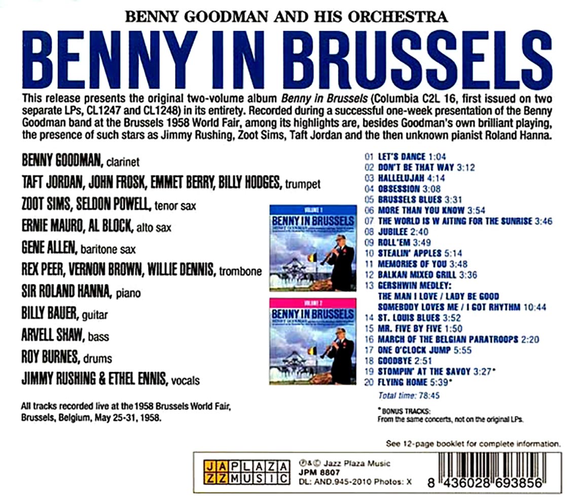 Benny Goodman & His Orchestra - Benny In Brussels Volume 1 + Volume 2