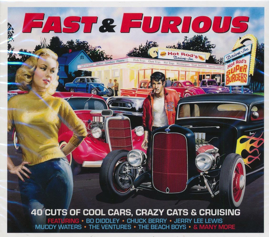 Various - Fast & Furious: 40 Cuts Of Cool Cars, Crazy Cats & Cruising (40 tracks) (2xCD)