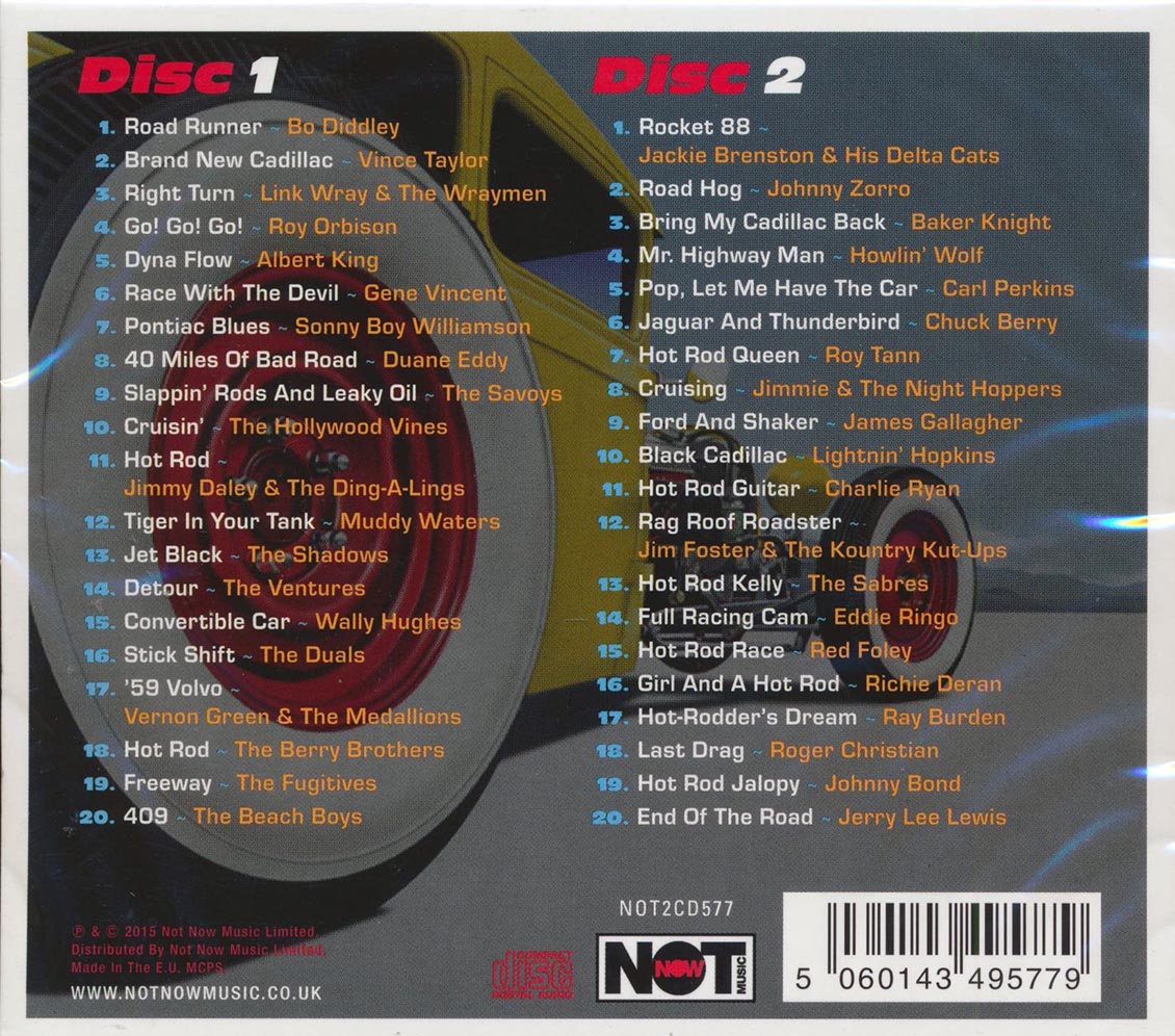 Various - Fast & Furious: 40 Cuts Of Cool Cars, Crazy Cats & Cruising (40 tracks) (2xCD)