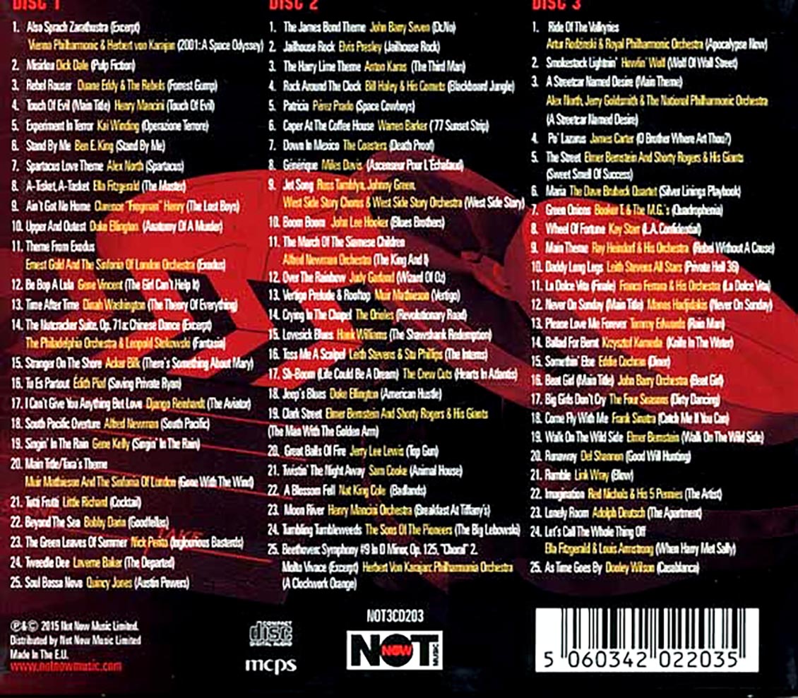 Various - Songs You Heard At The Movies (75 tracks) (3xCD) (deluxe 3-fold digipak)