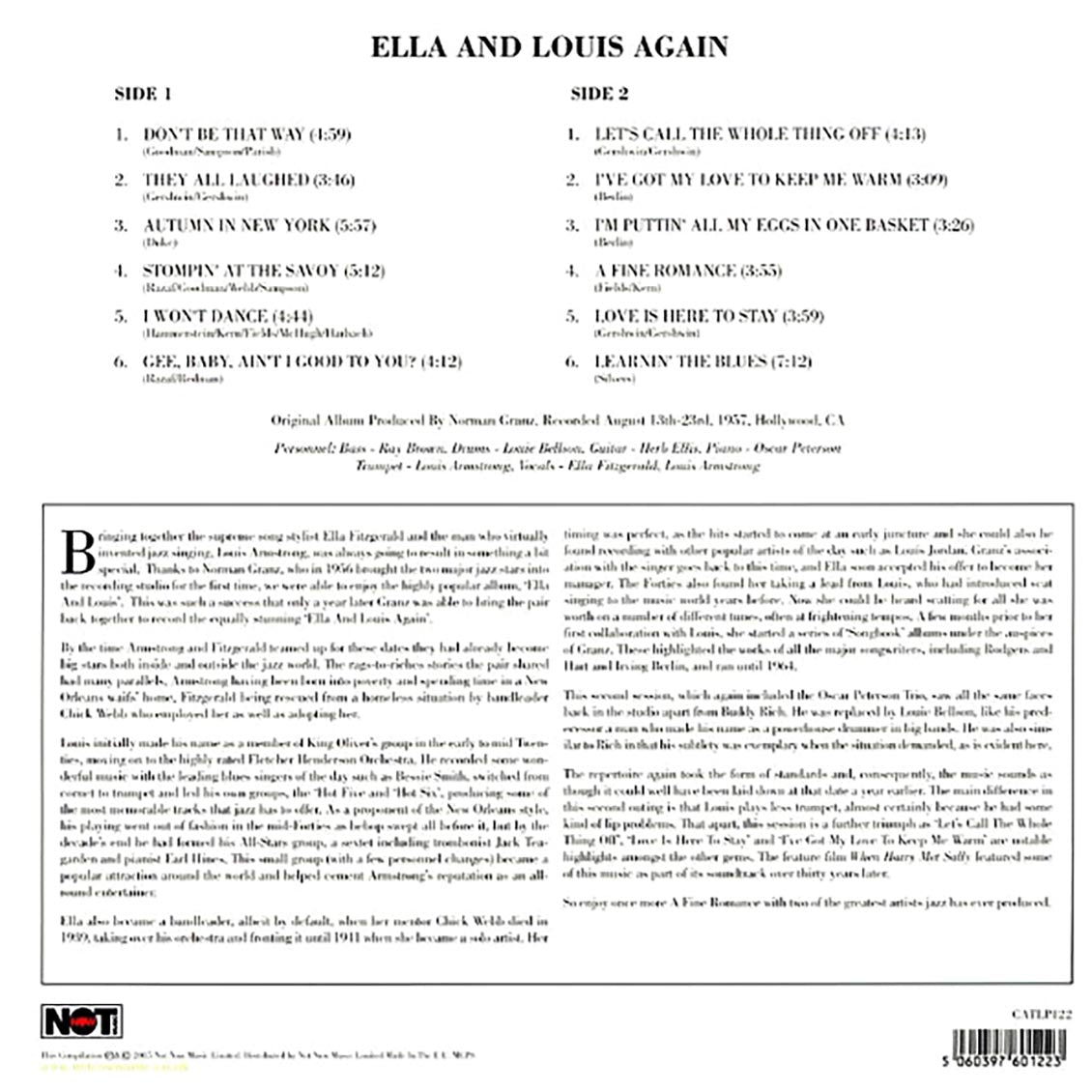 Ella Fitzgerald, Louis Armstrong - Ella & Louis Again (180g)