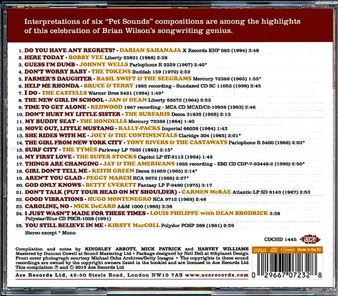 Various - Here Today! The Songs Of Brian Wilson (25 tracks)