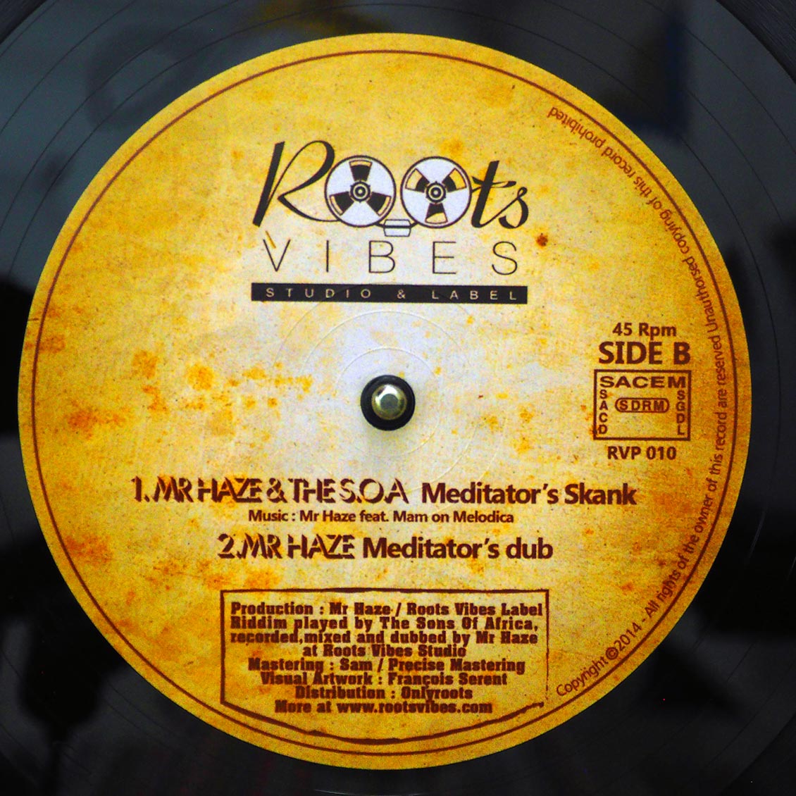 Norris Reid - I Wanna Love Jah (Extended Mix)  /  Mr. Haze & The SOA - Meditator's Skank; Mr. Haze - Meditator's Dub