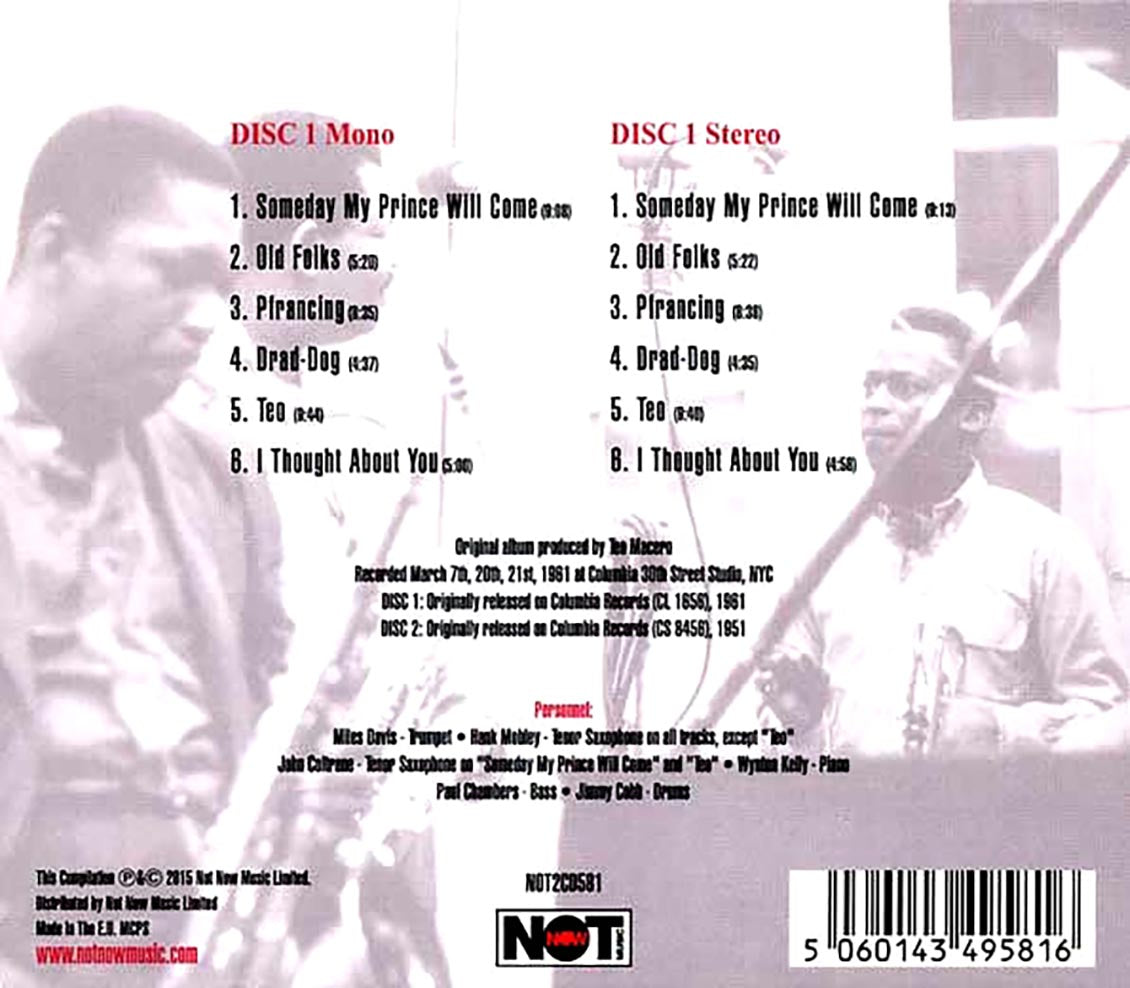 Miles Davis Sextet - Someday My Prince Will Come: Mono And Stereo Versions (2xCD)