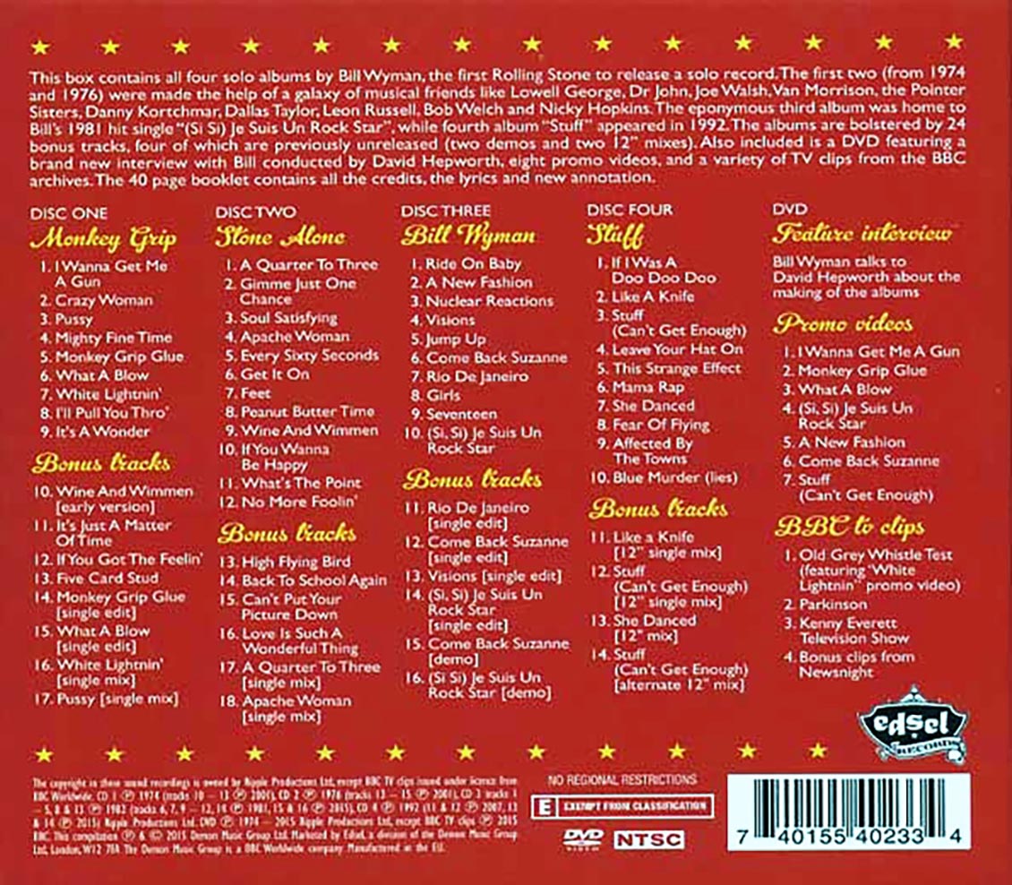 Bill Wyman - White Lightnin': The Solo Box (65 tracks) (4xCD) (incl. DVD)