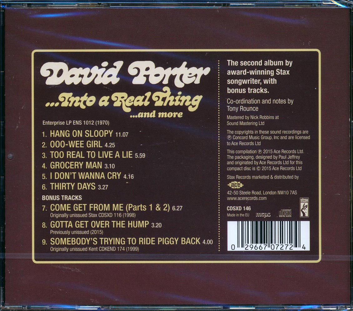 David Porter - Into A Real Thing And More