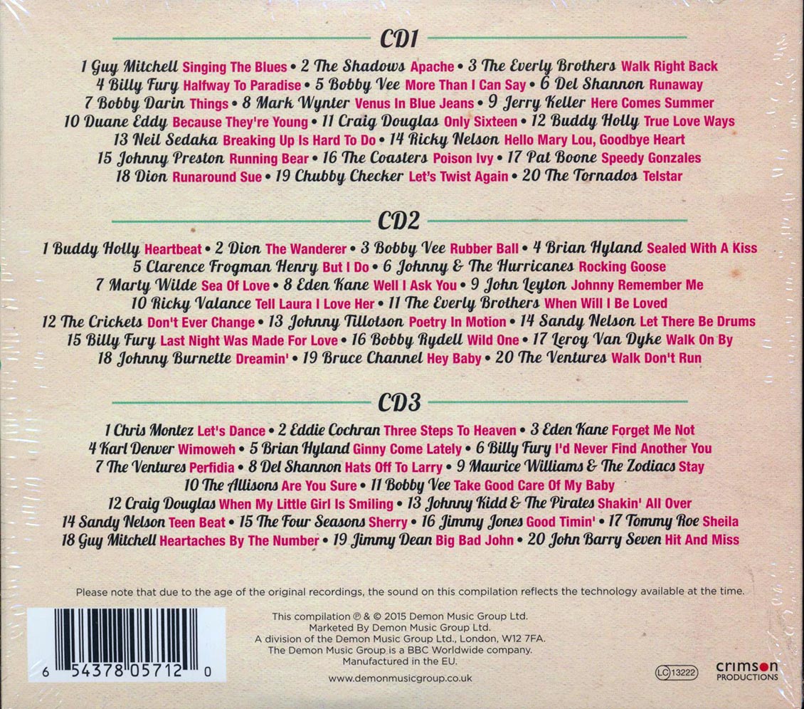 Various - Teenage Dreams (60 tracks) (3xCD)