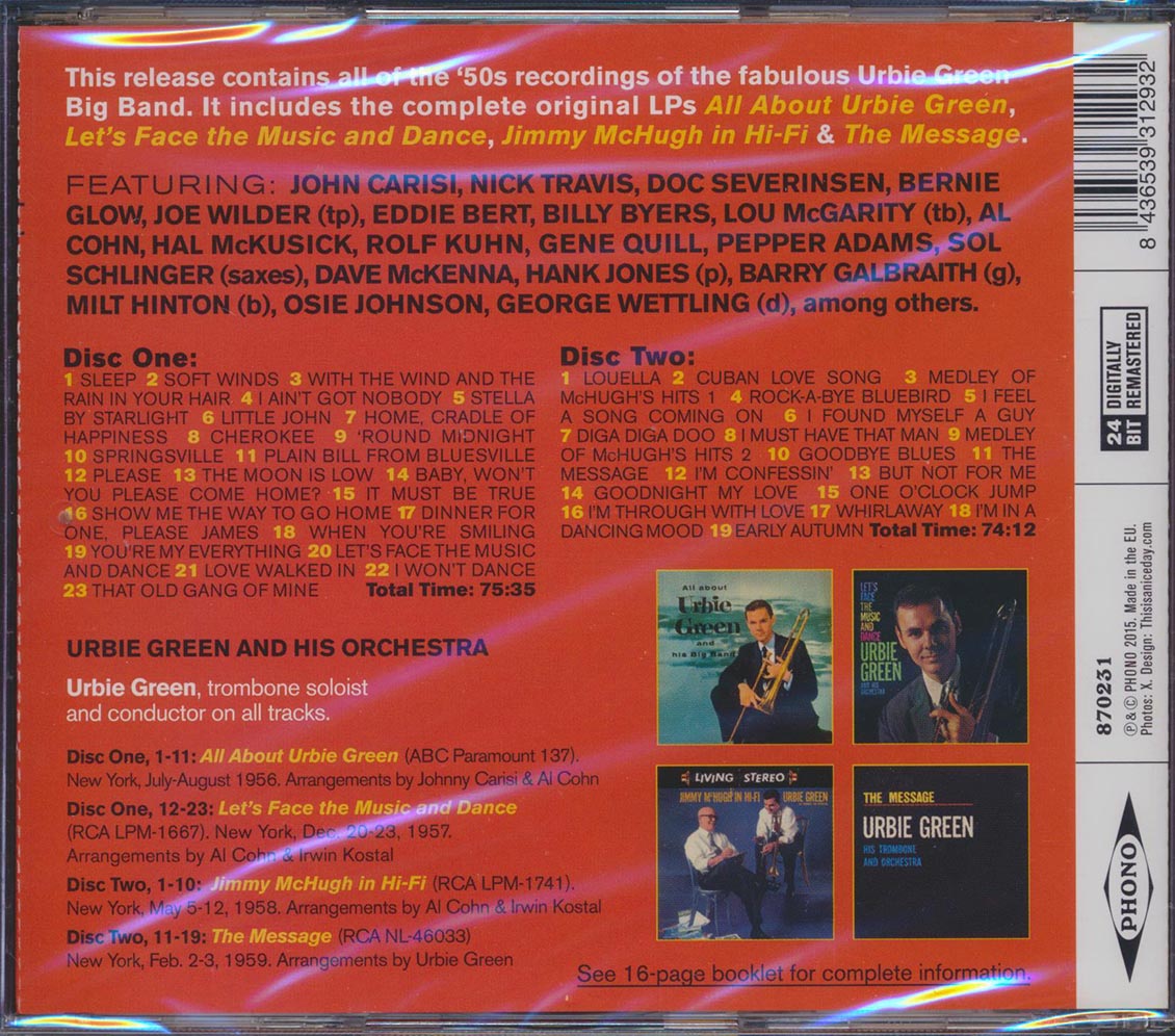 Urbie Green Big Band - Complete 1956-1959 Recordings (42 tracks) (2xCD) (remastered)