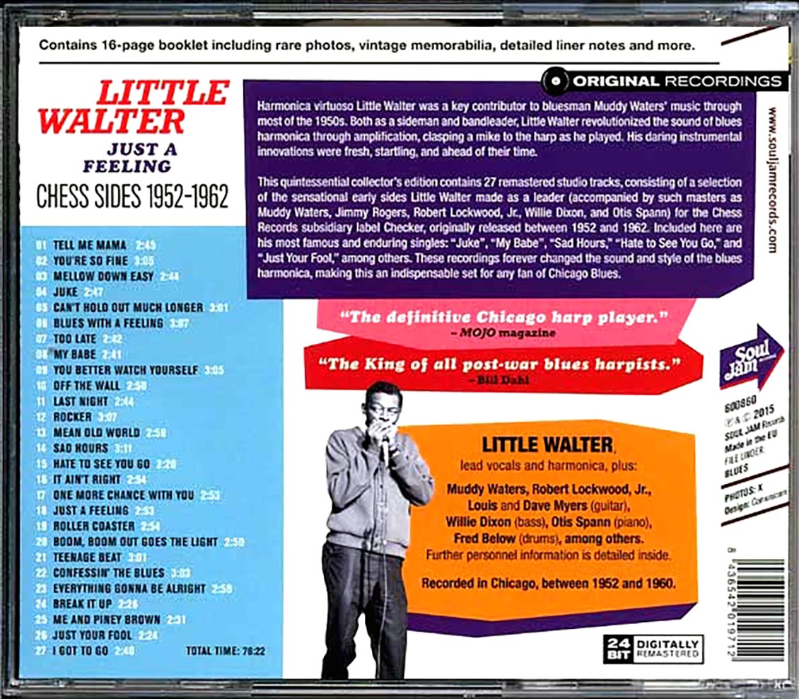 Little Walter - Just A Feeling: Chess Sides 1952-1962 (27 tracks) (remastered)