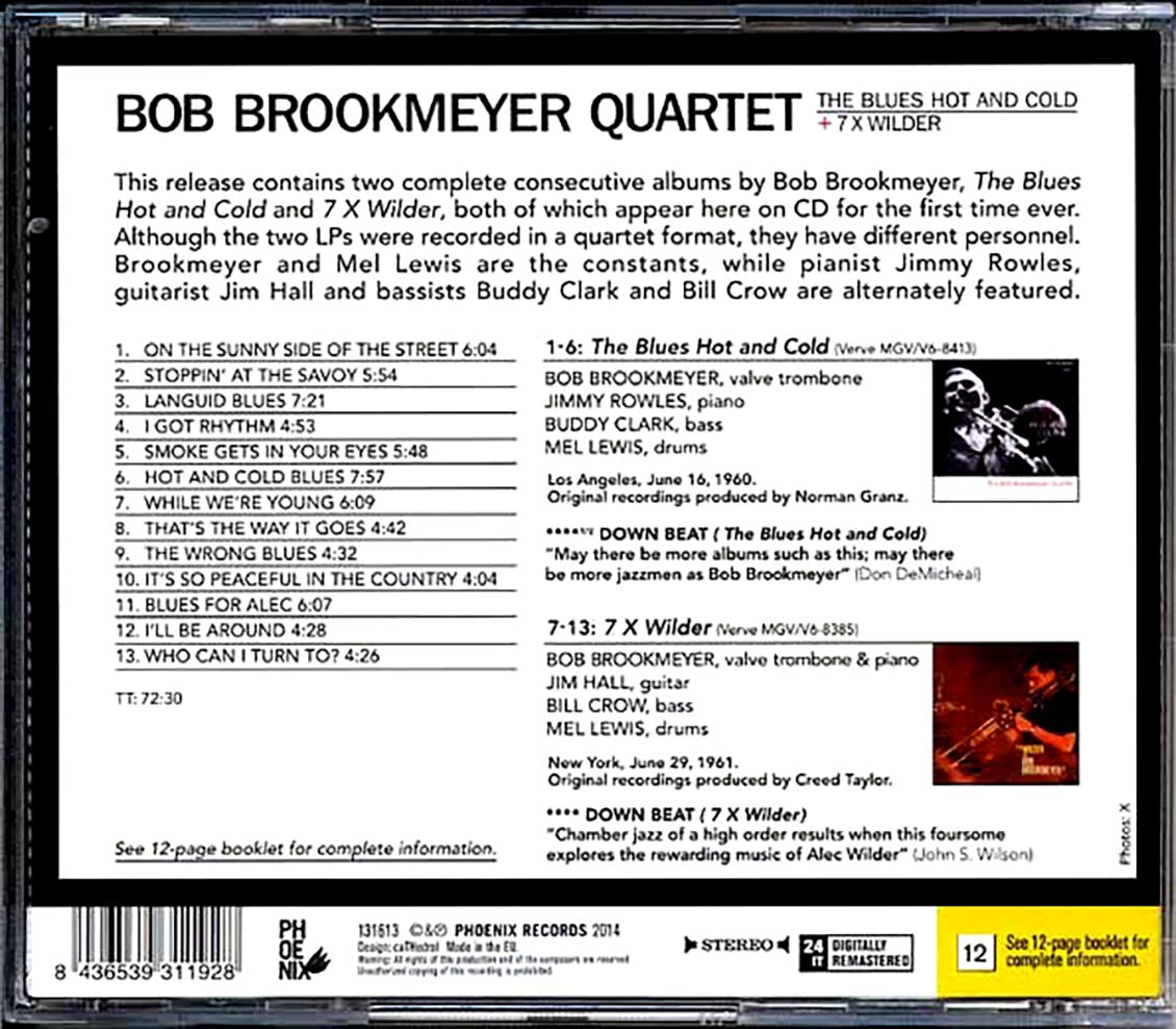 Bob Brookmeyer Quartet - The Blues Hot And Cold + 7X Wilder (incl. large booklet) (remastered)