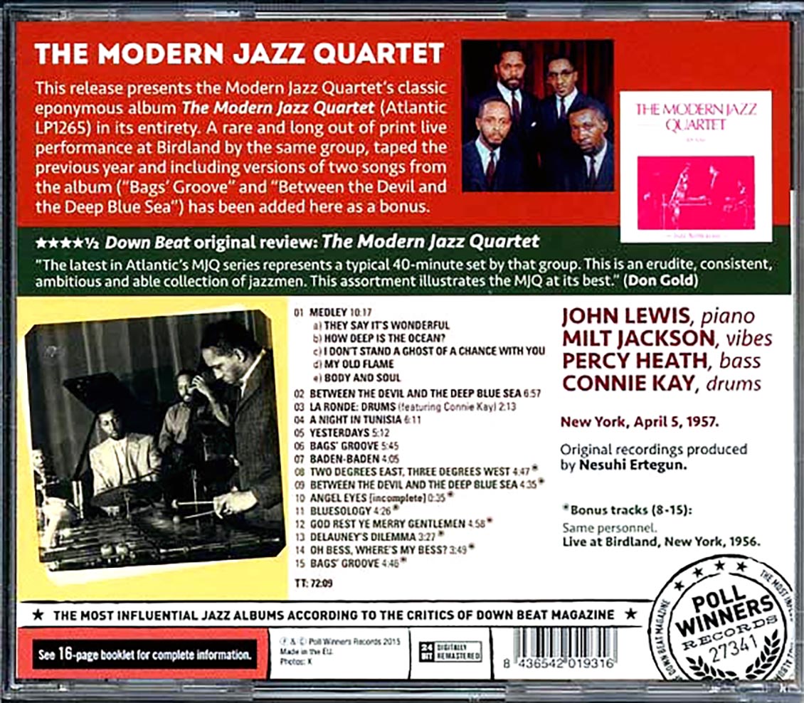 The Modern Jazz Quartet - The Modern Jazz Quartet (incl. large booklet)
