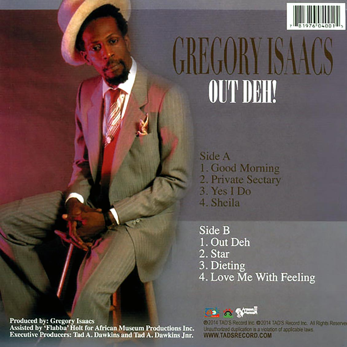 Gregory Isaacs - Out Deh (US press)