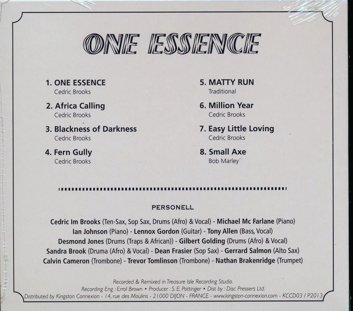 Cedric Brooks & The Light Of Saba - One Essence