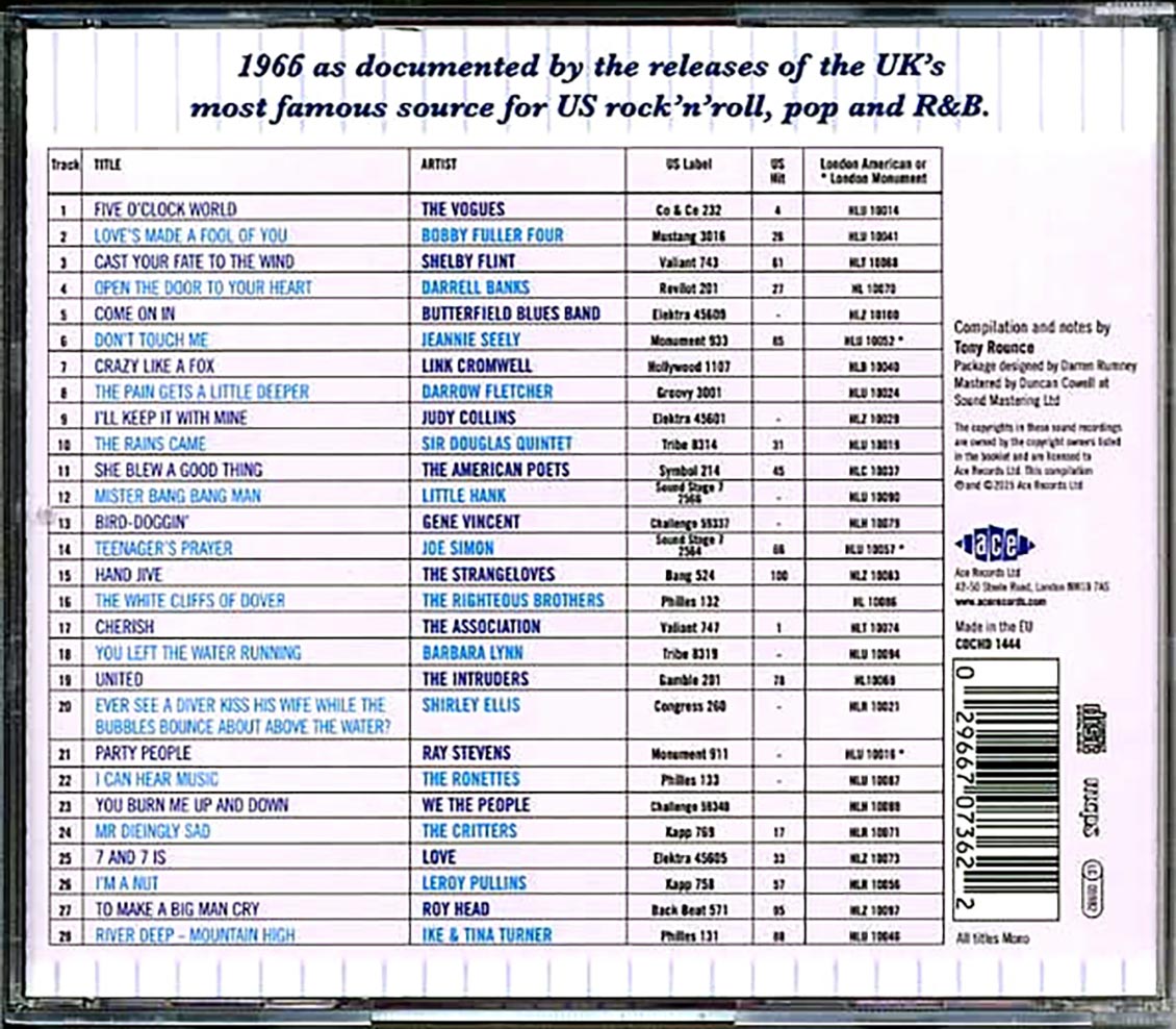 Various - The London American Label Year By Year: 1966 (28 tracks)