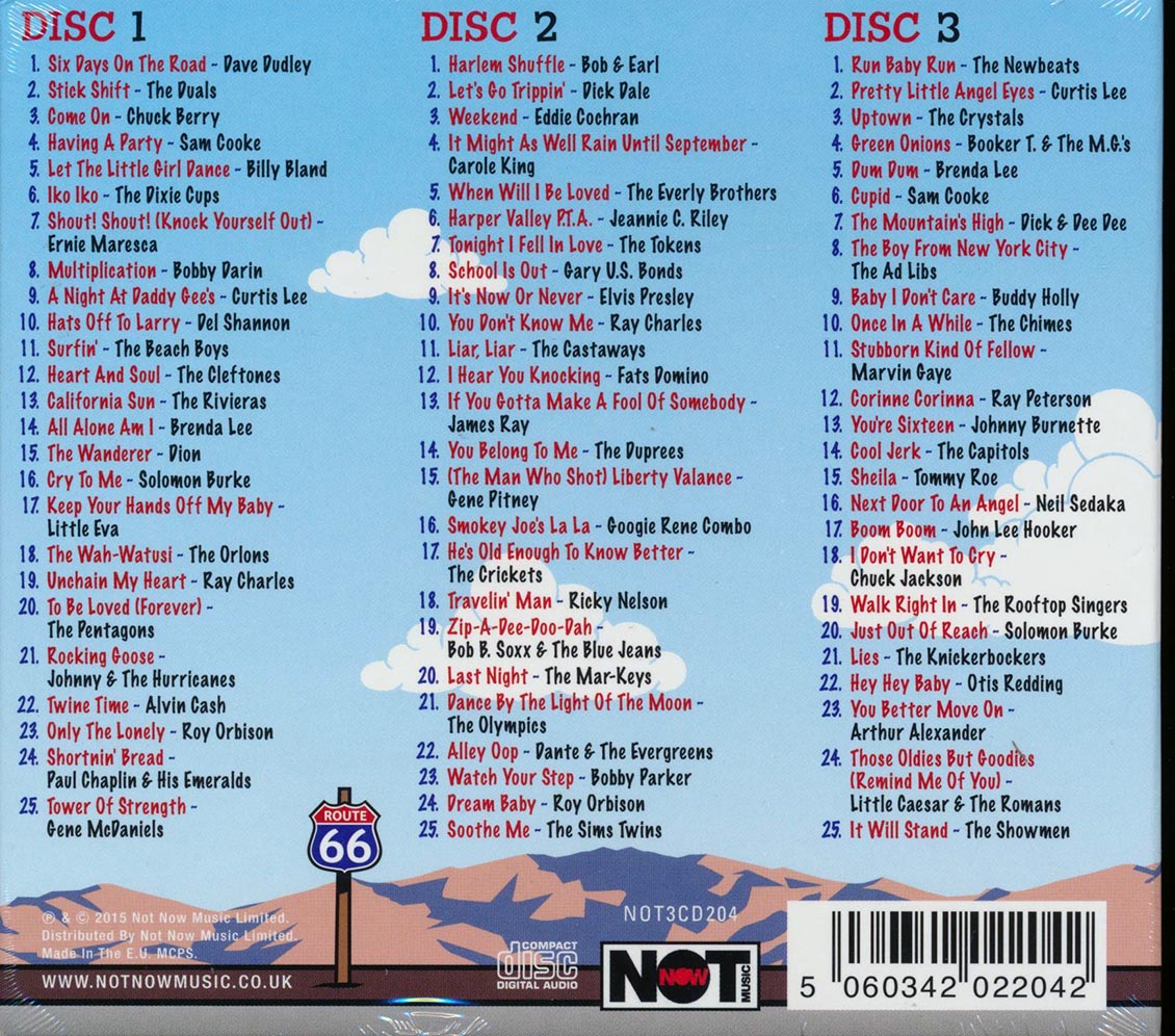 Various - Cruisin' In The 60s (75 tracks) (3xCD) (deluxe 3-fold digipak)