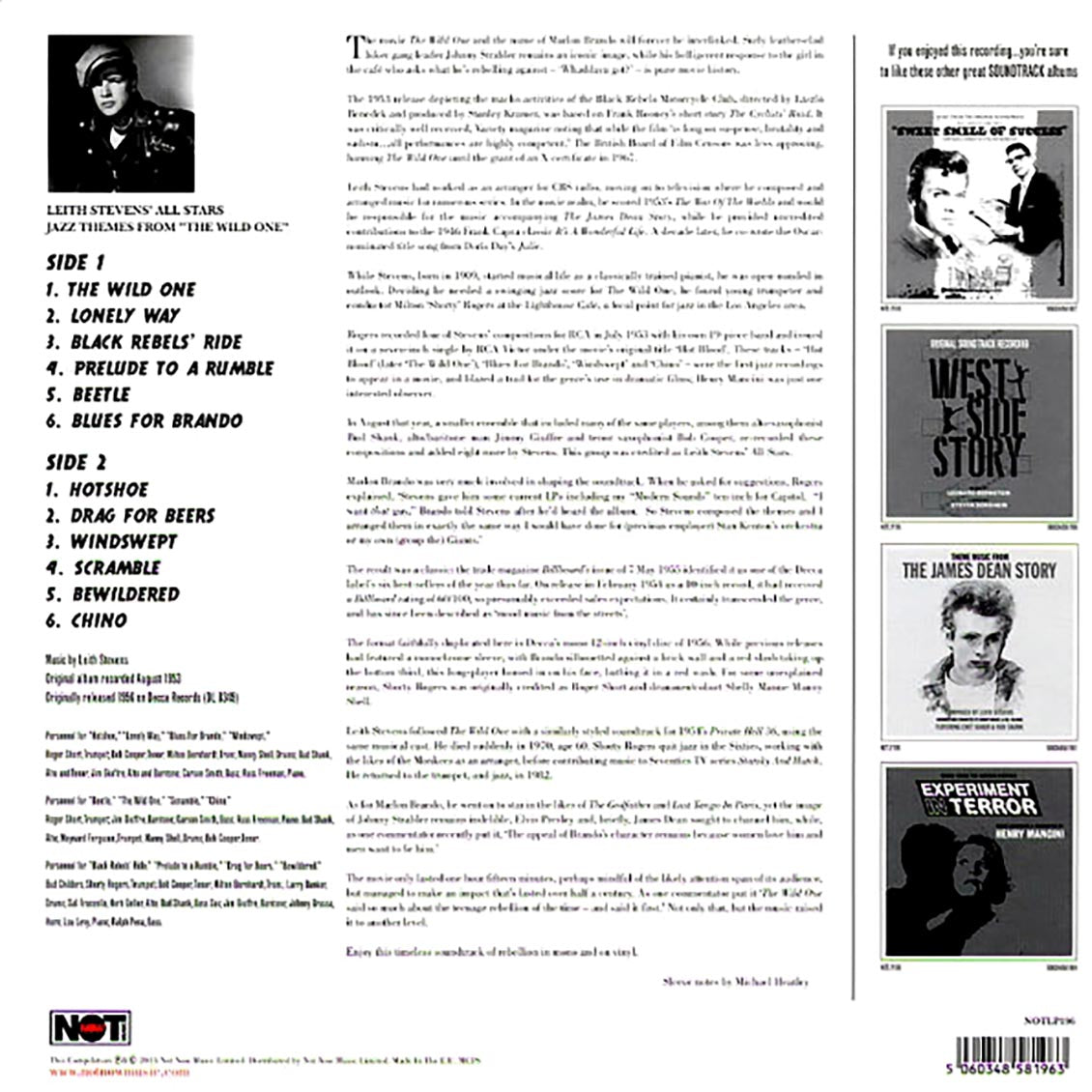Leith Stevens' All Stars - Jazz Themes From The Wild One (180g)
