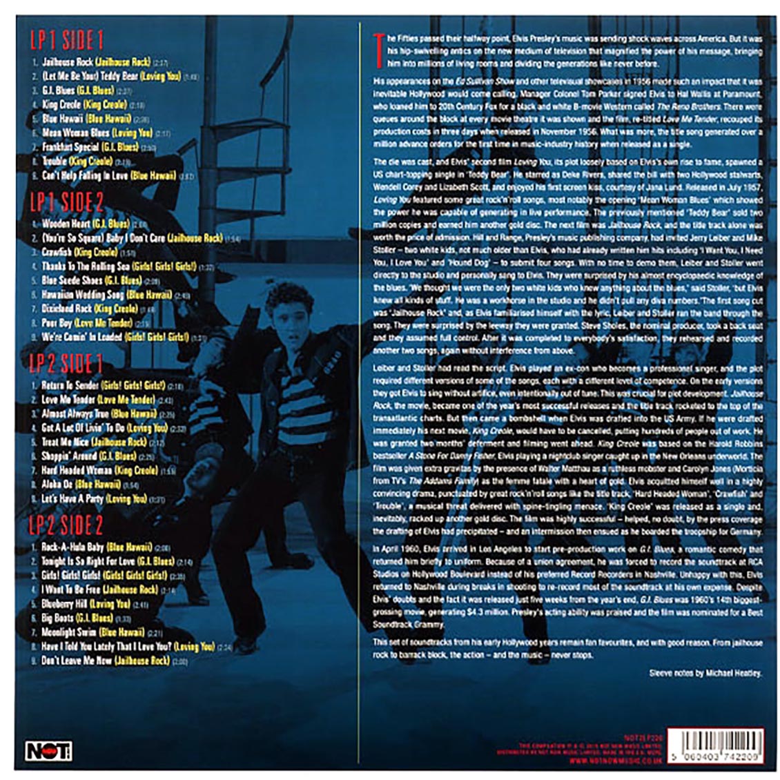 Elvis Presley - At The Movies (2xLP) (180g) (colored vinyl)