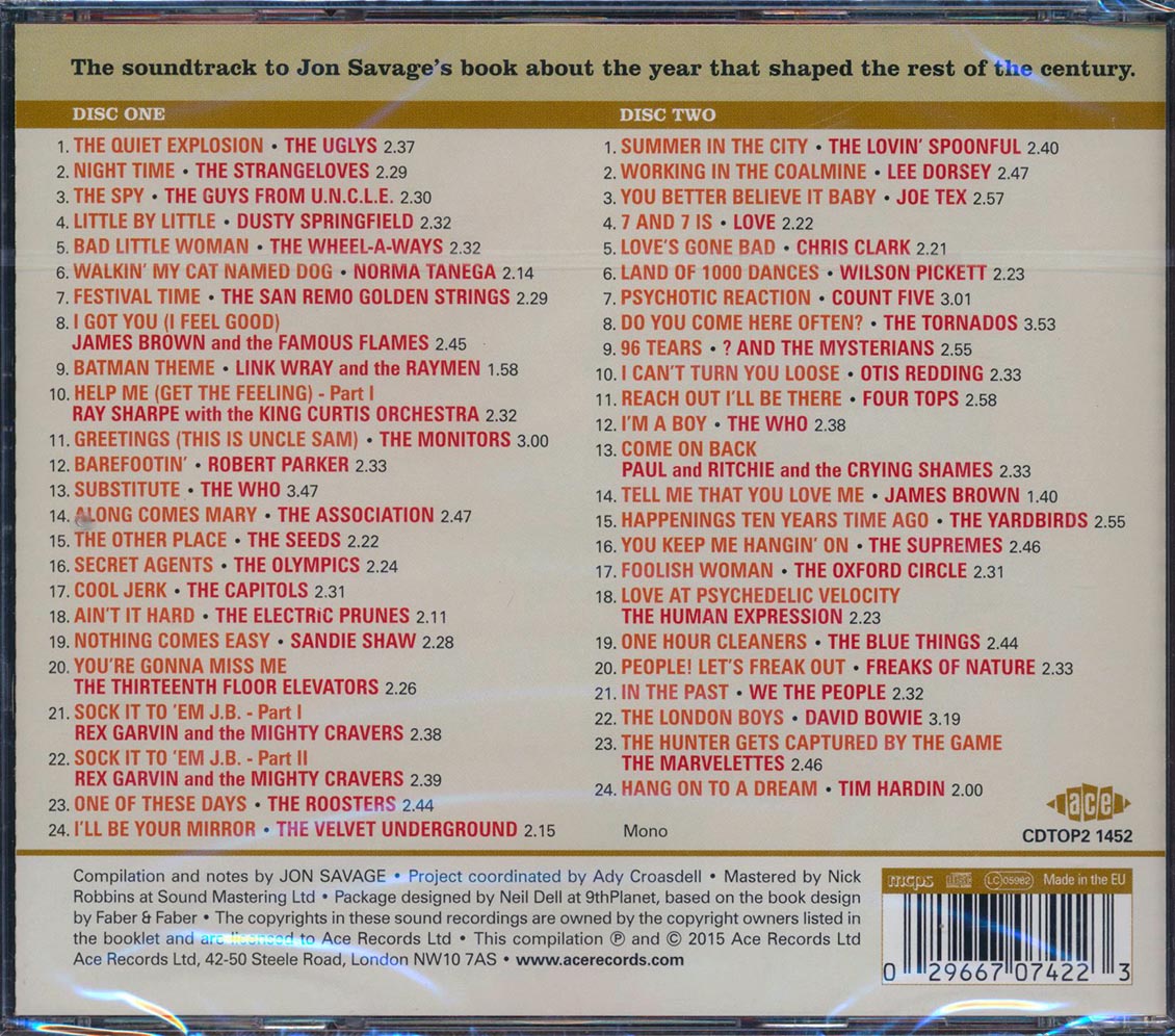 Various - Jon Savage's 1966: The Year The Decade Exploded (48 tracks) (2xCD)