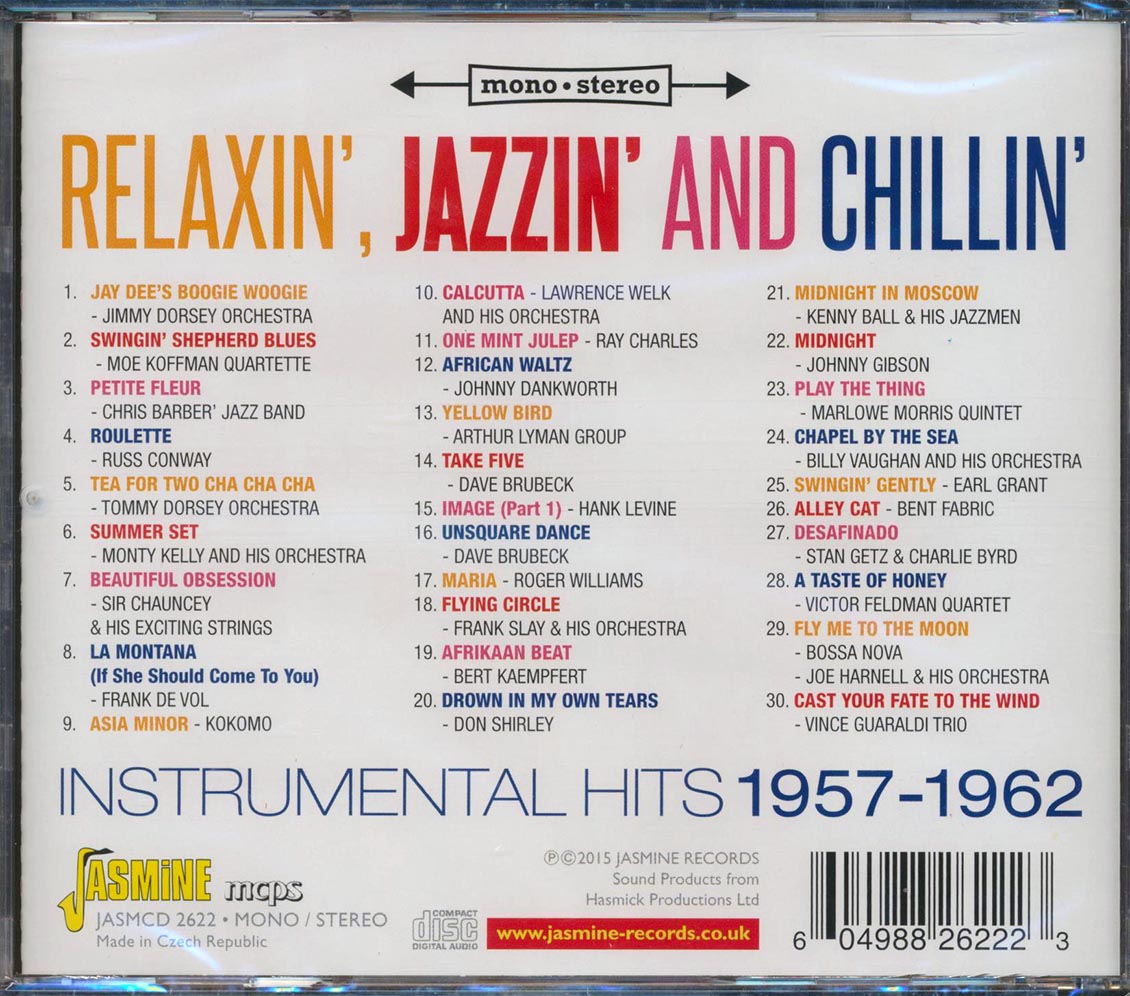 Various - Relaxin', Jazzin' And Chillin': Instrumental Hits 1957-1962