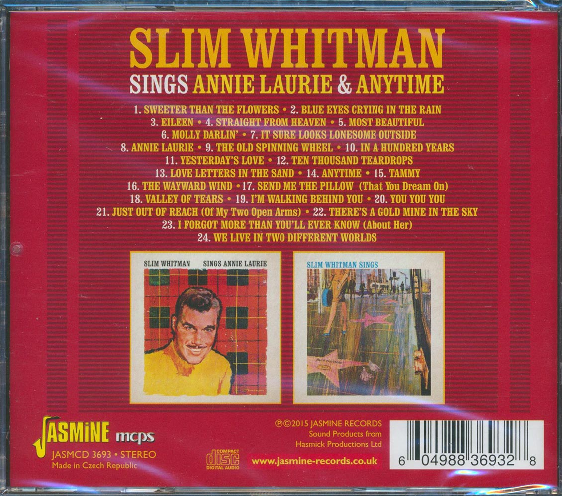 Slim Whitman - Sings Annie Laurie & Anytime