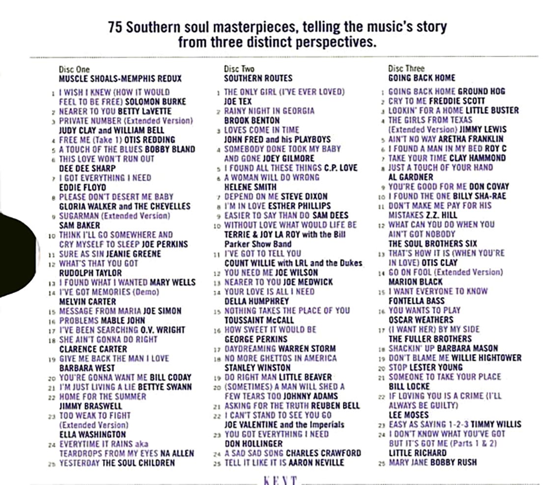 Various - Back To The River: More Southern Soul Stories 1961-1978 (75 tracks) (3xCD) (box set) (incl. large booklet)