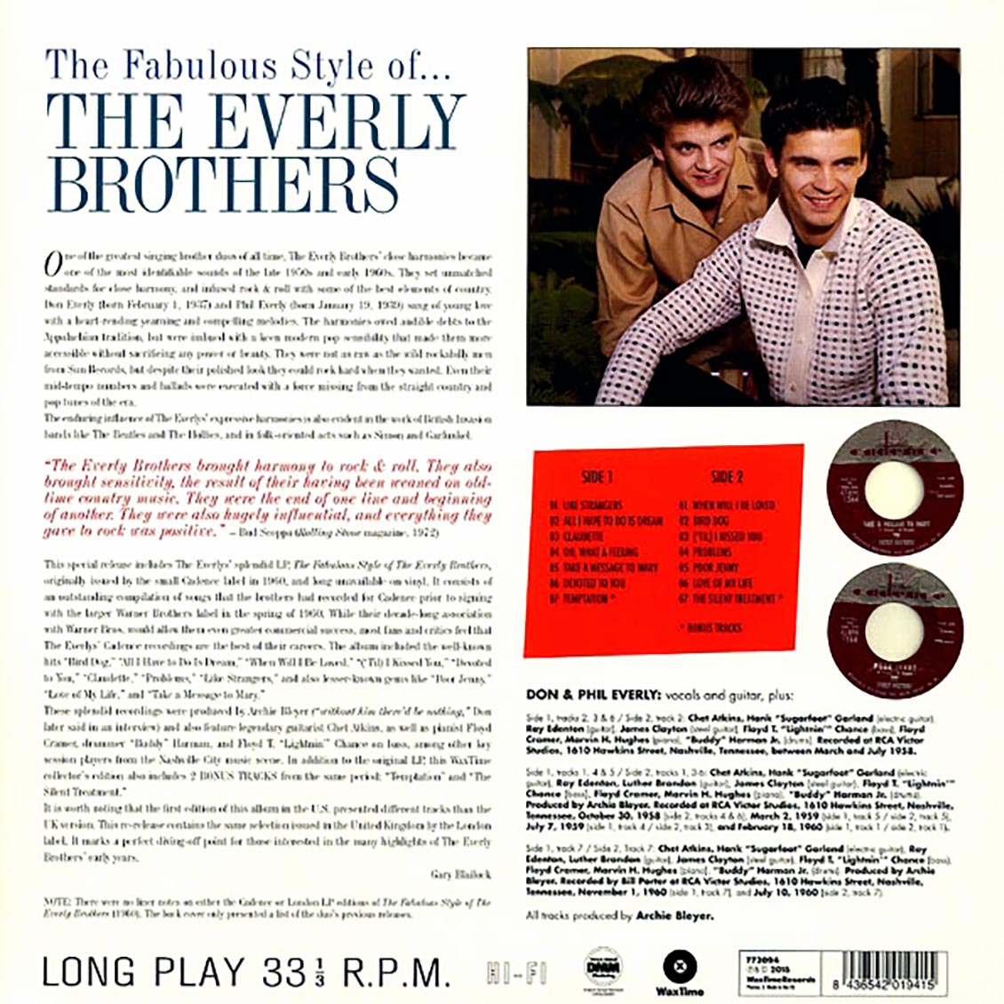 The Everly Brothers - The Fabulous Styles Of The Everly Brothers (ltd. ed.) (180g)