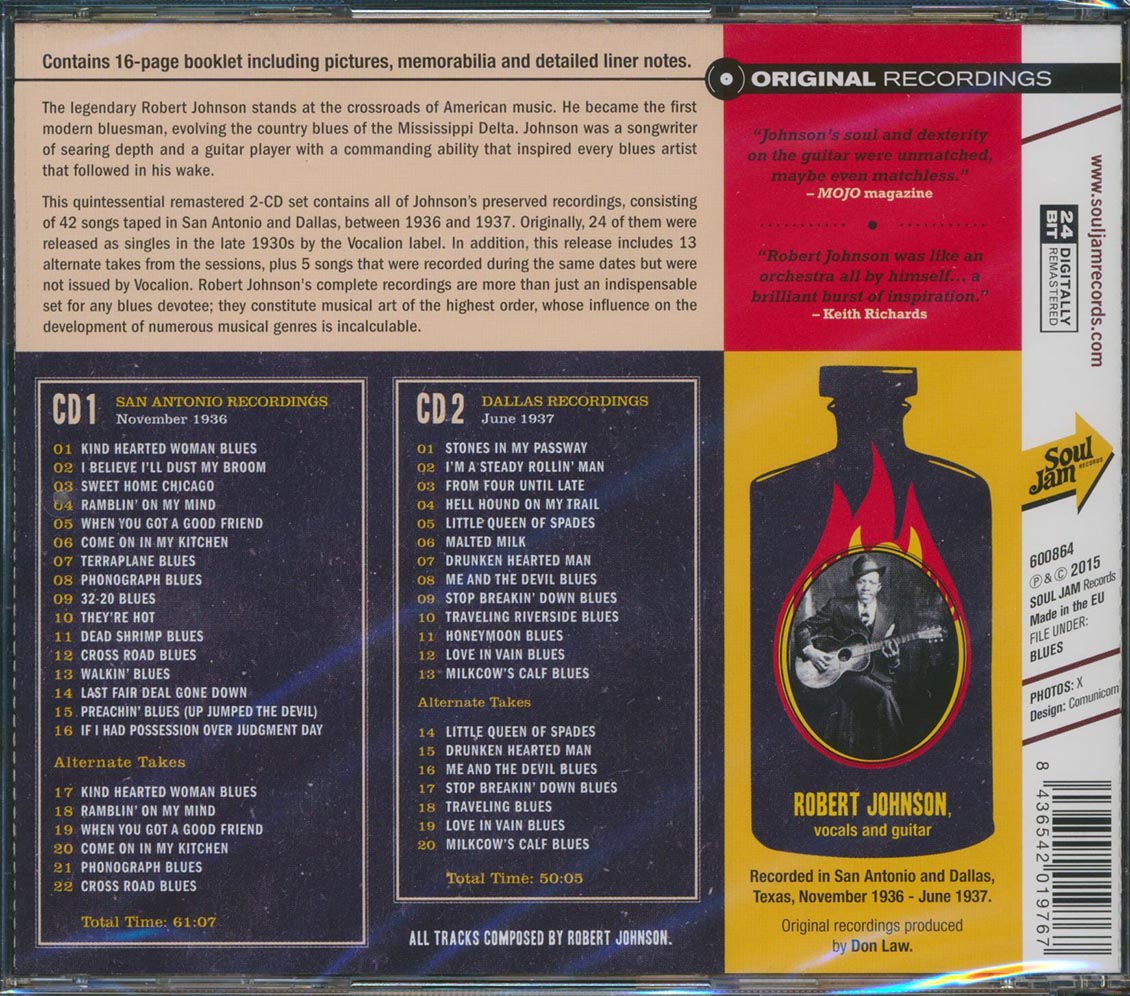 Robert Johnson - The Complete Recordings (2xCD) (incl. large booklet) (remastered)
