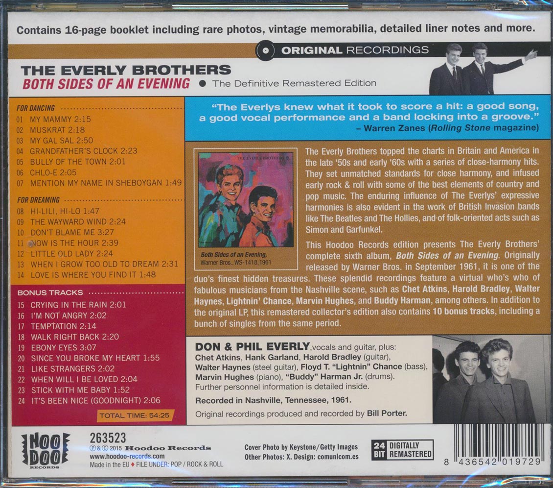 The Everly Brothers - Both Sides Of An Evening (24 tracks) (+ 11 bonus tracks) (incl. 16-page booklet) (remastered) (24-bit mastering)