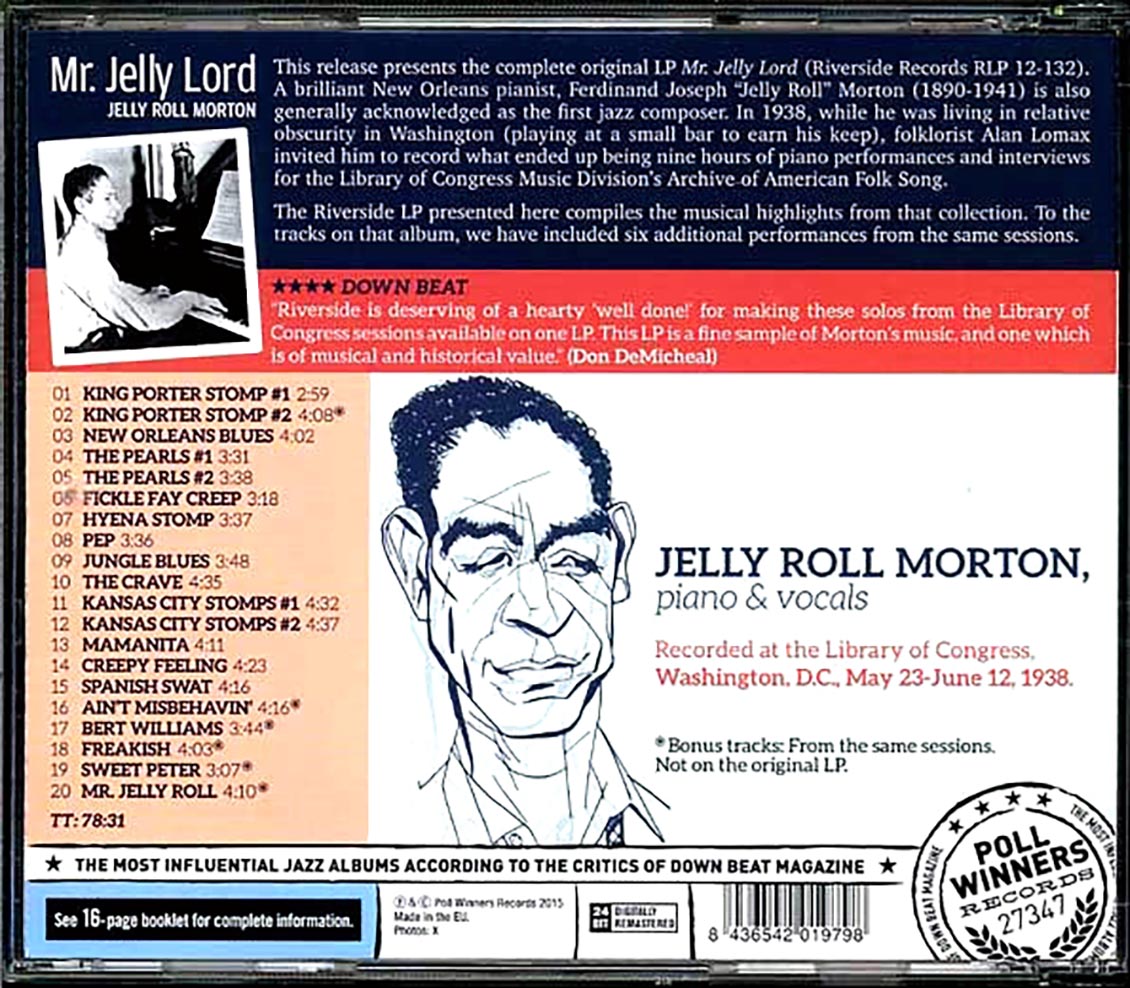 Jelly Roll Morton - Mr. Jelly Lord (incl. large booklet)