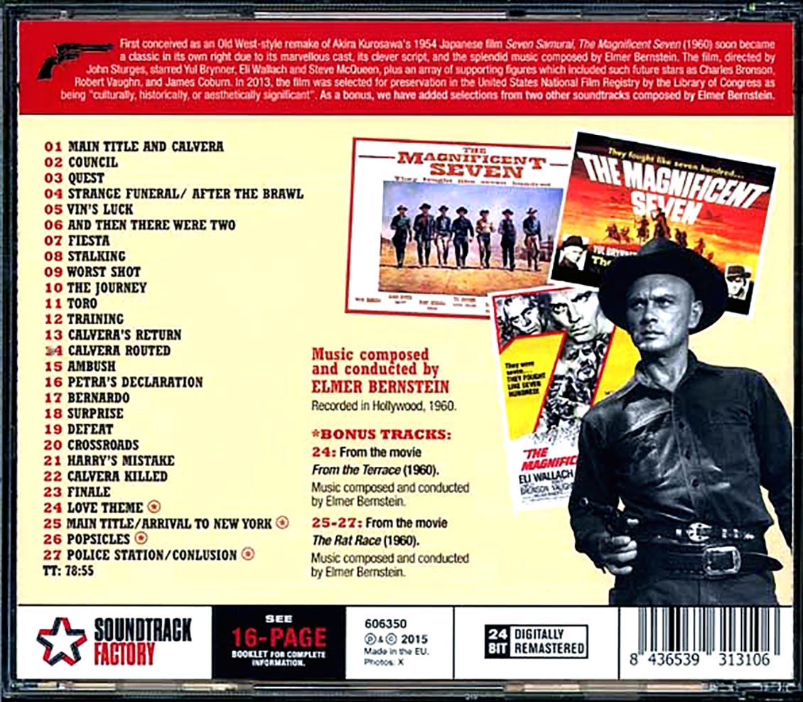 Elmer Bernstein - The Magnificent Seven: Original Motion Picture Soundtrack (ltd. ed.) (incl. large booklet) (remastered)