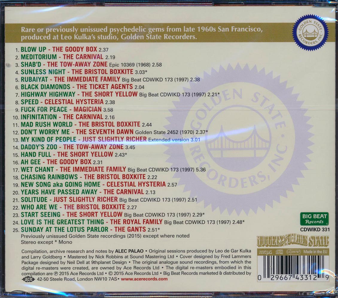 Various - Golden State Psychedelia (25 tracks)