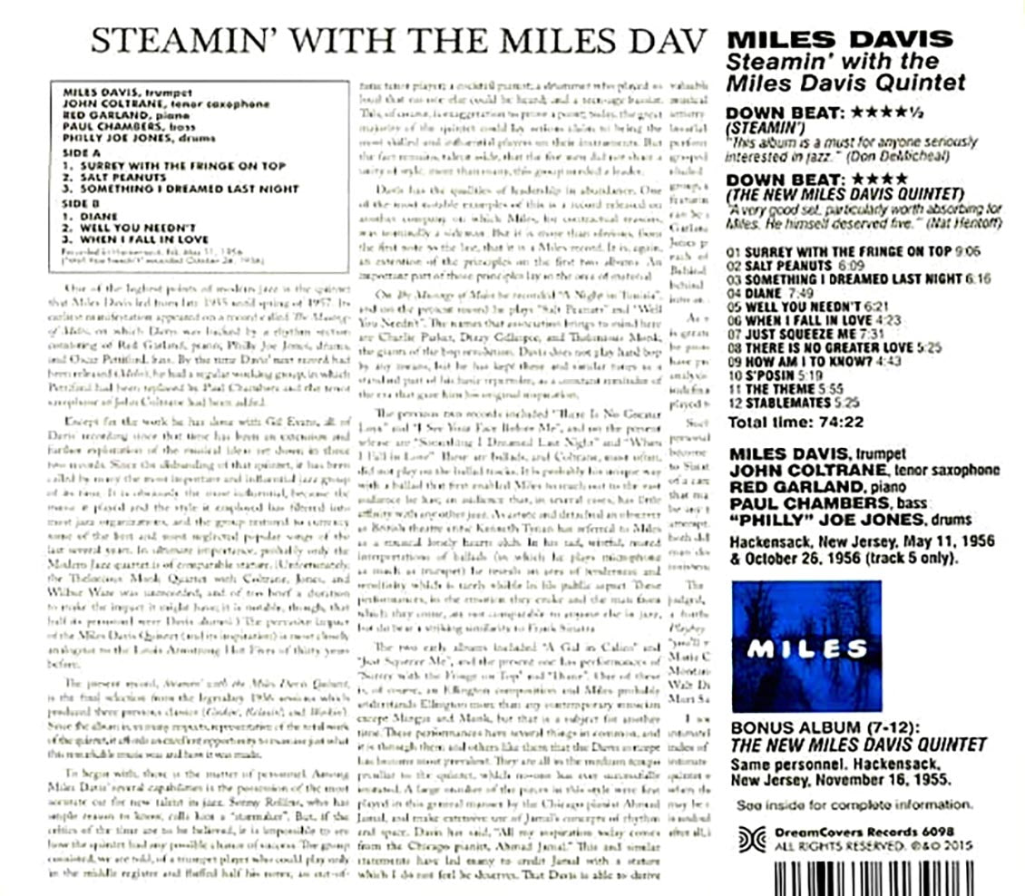 Miles Davis - Steamin' With Miles Davis (ltd. ed.) (remastered)