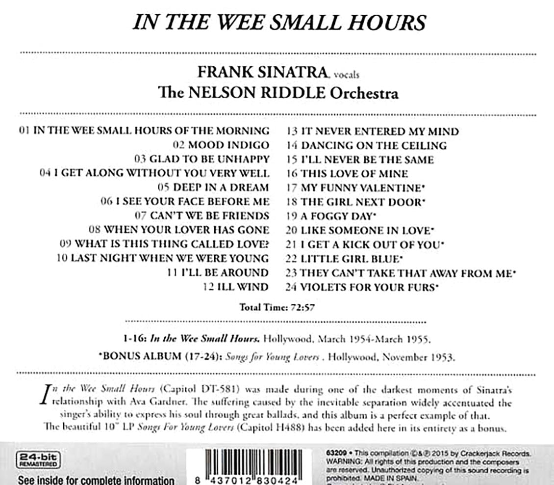 Frank Sinatra - In The Wee Small Hours (remastered)