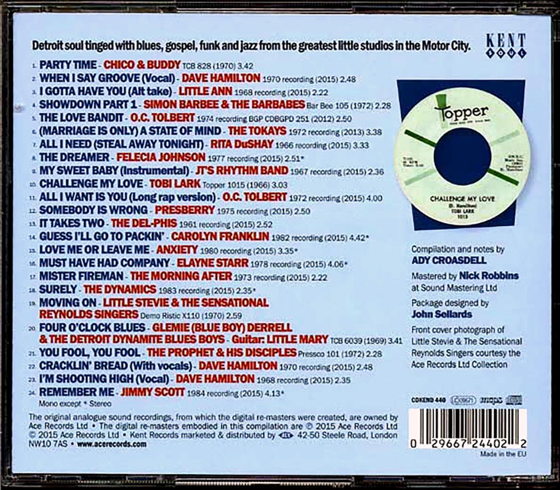Various - Dave Hamilton's Detroit Soul Volume 2 (24 tracks)