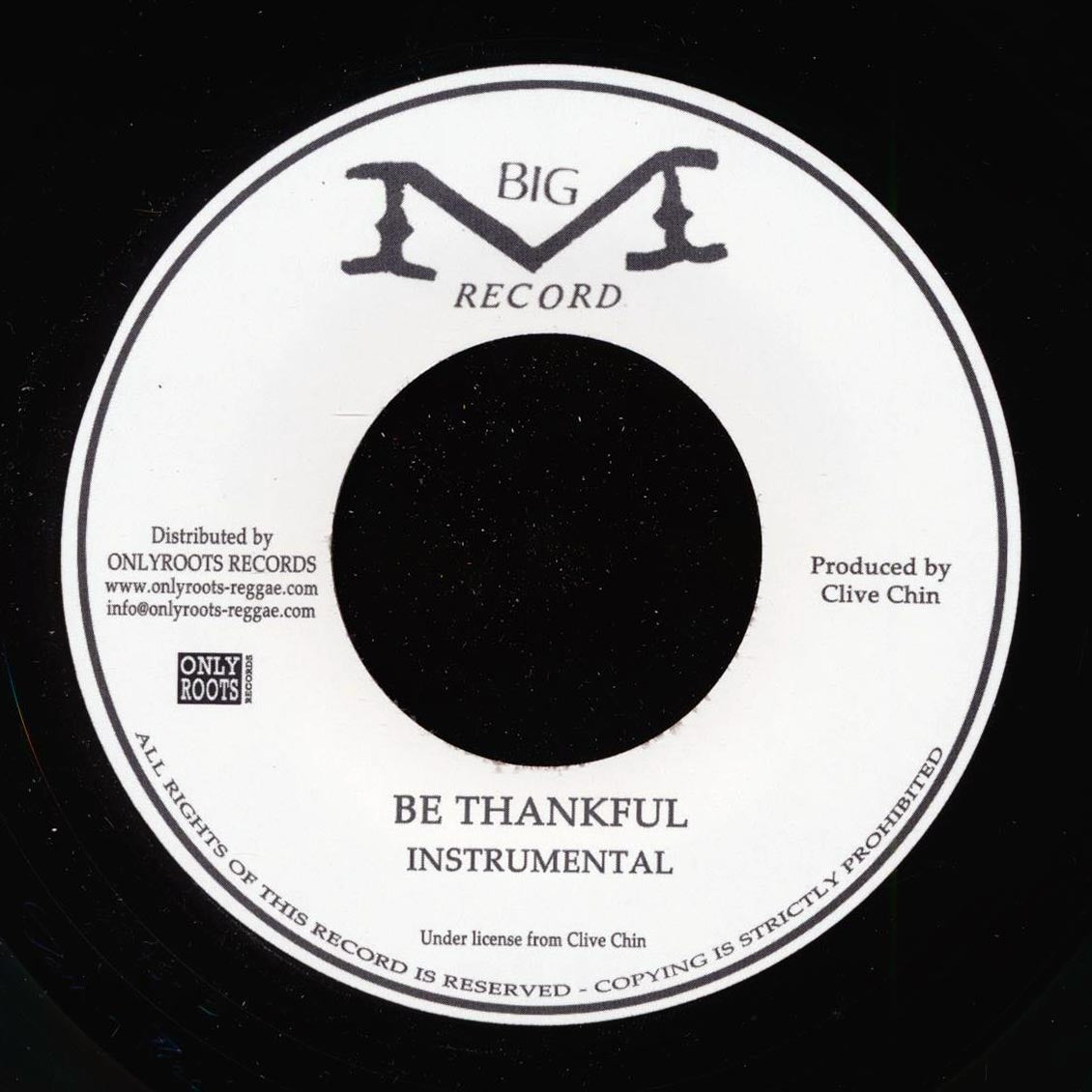 Donovan Carless - Be Thankful  /  Version (France press)