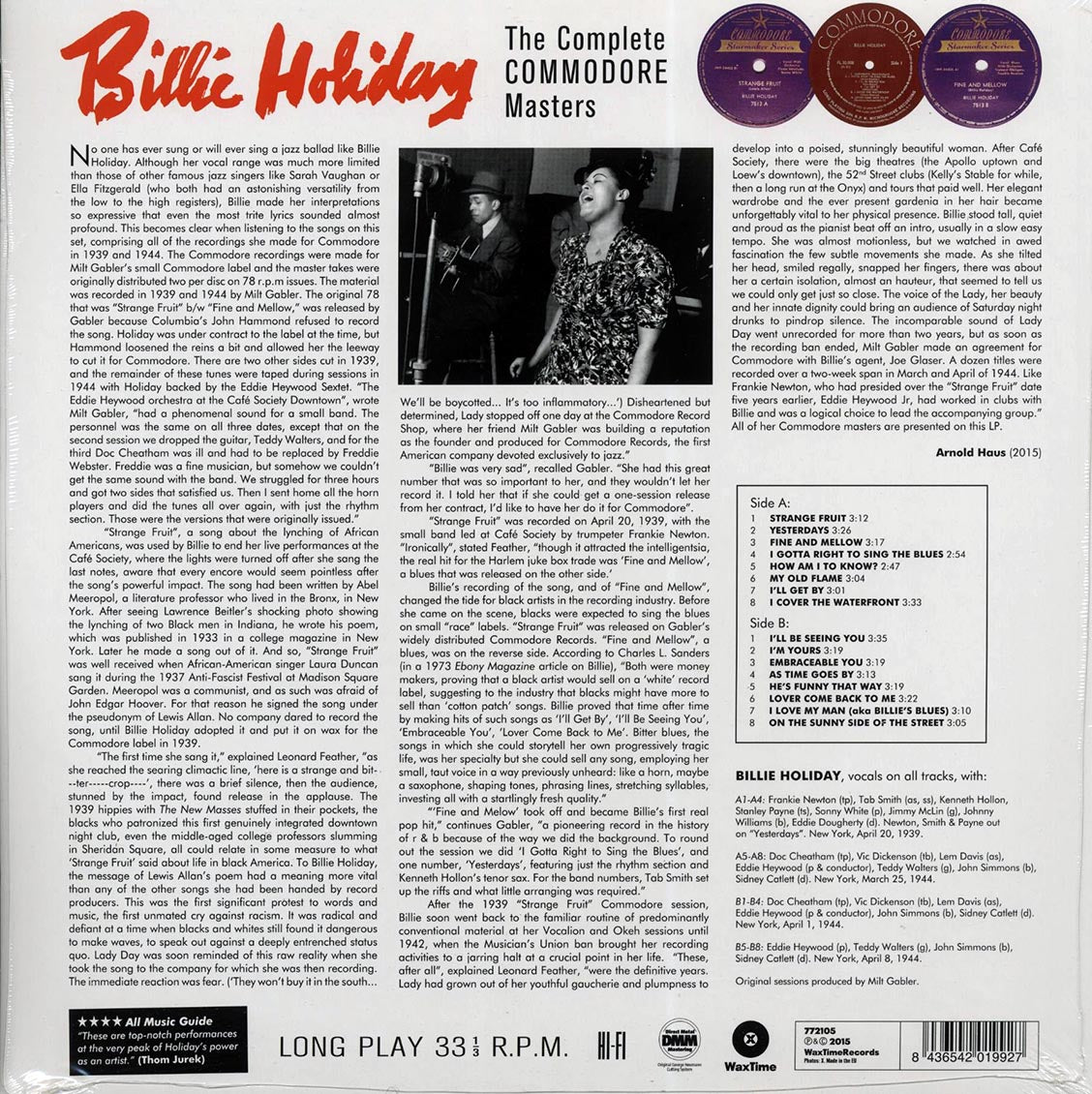 Billie Holiday - The Complete Commodore Masters (ltd. ed.) (180g)