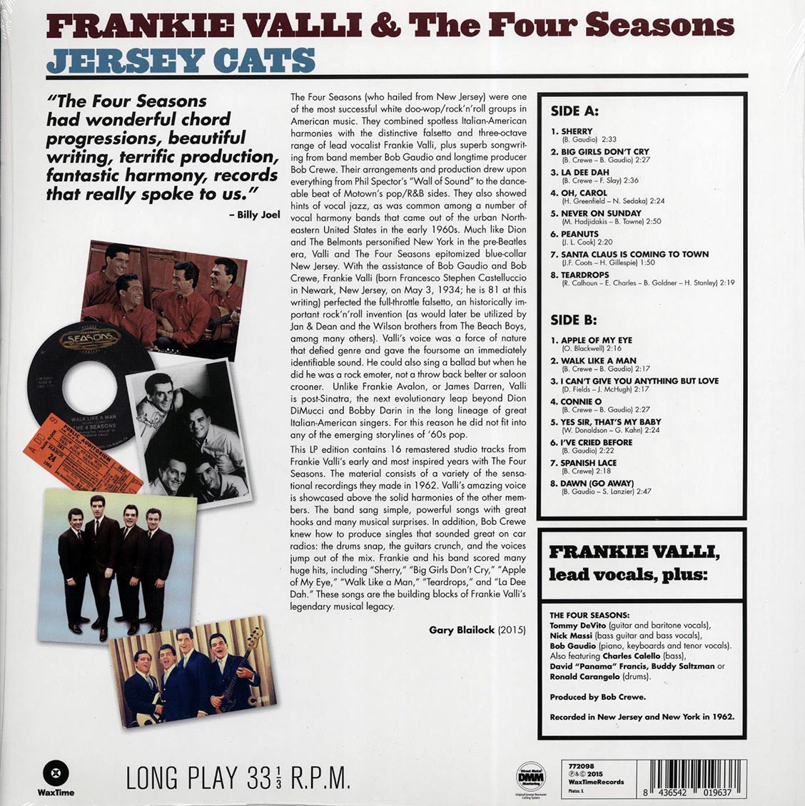 Frankie Valli & The Four Seasons - Jersey Cats (ltd. ed.) (180g)
