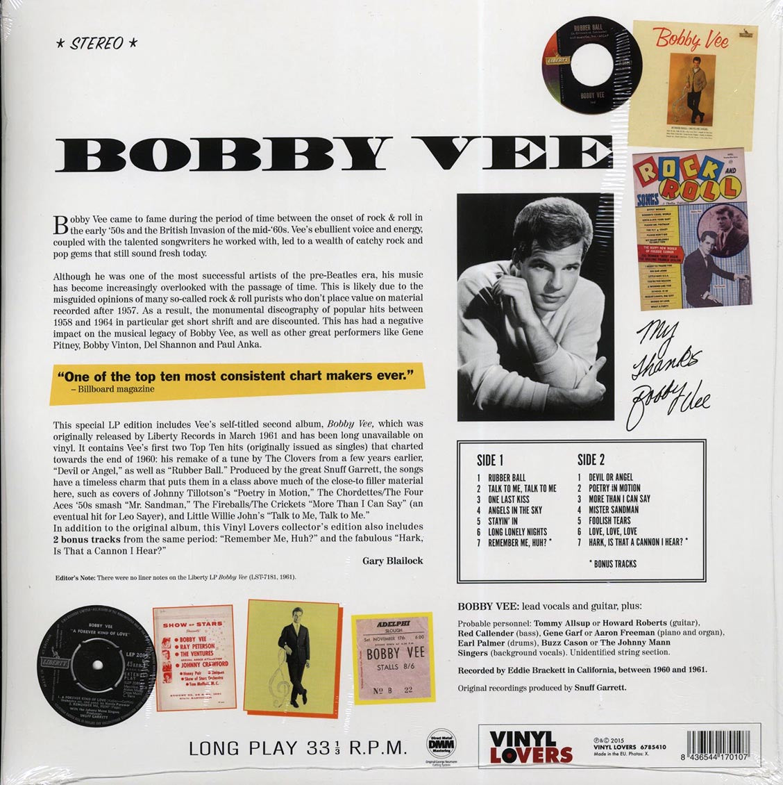 Bobby Vee - Bobby Vee (ltd. ed.) (180g)