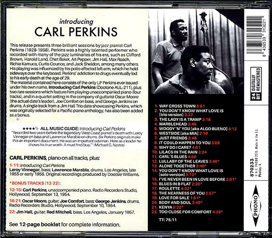 Carl Perkins - Introducting Carl Perkins (incl. large booklet) (remastered)
