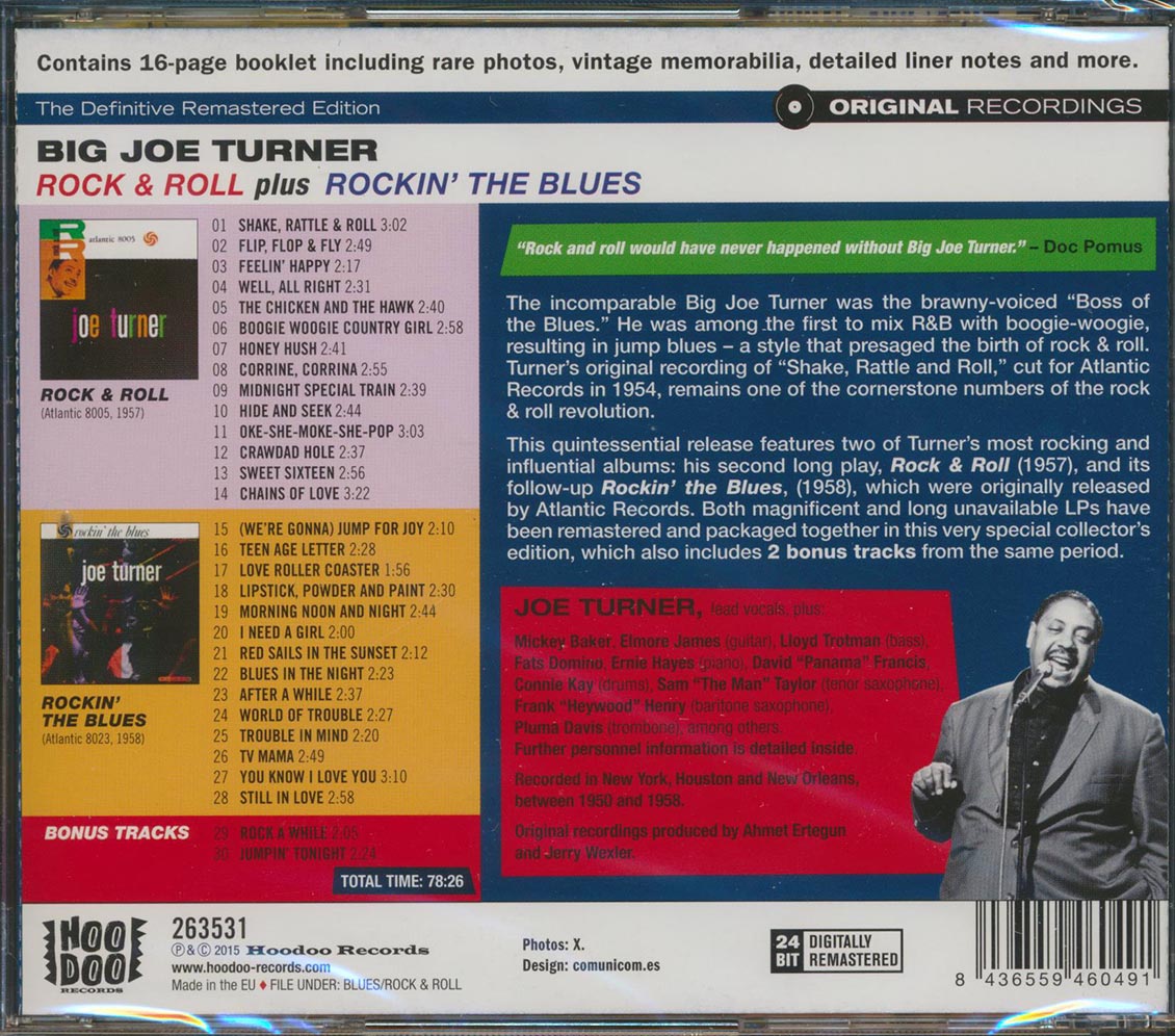 Big Joe Turner - Rock & Roll + Rockin' The Blues (30 tracks) (incl. large booklet) (remastered)
