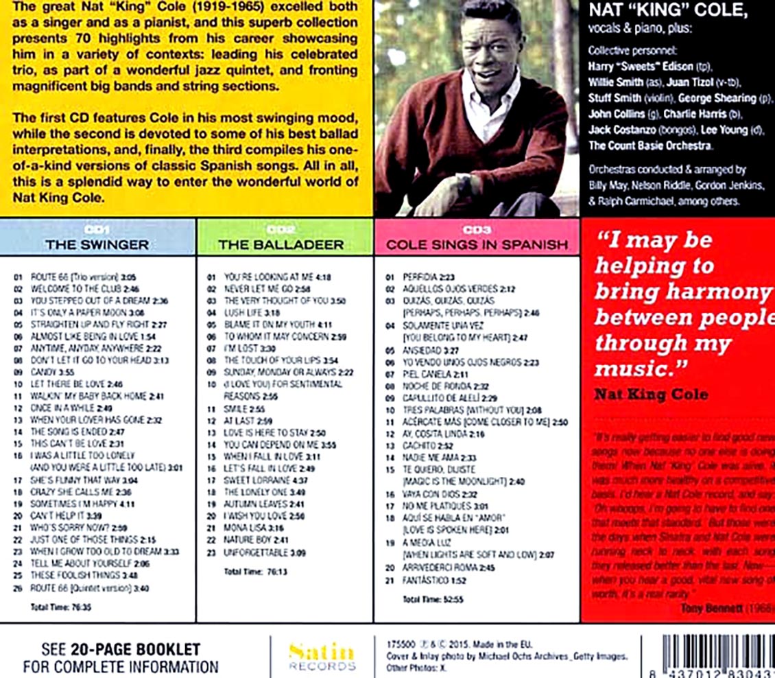 Nat King Cole - The Essential Nat King Cole (3xCD) (remastered)