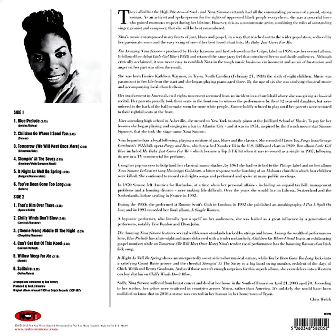 Nina Simone - The Amazing Nina Simone (180g) (colored vinyl)