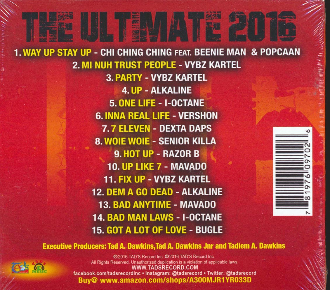 Vybz Kartel, Mavado, I-Octane, Chi Ching Ching, Etc. - The Ultimate 2016