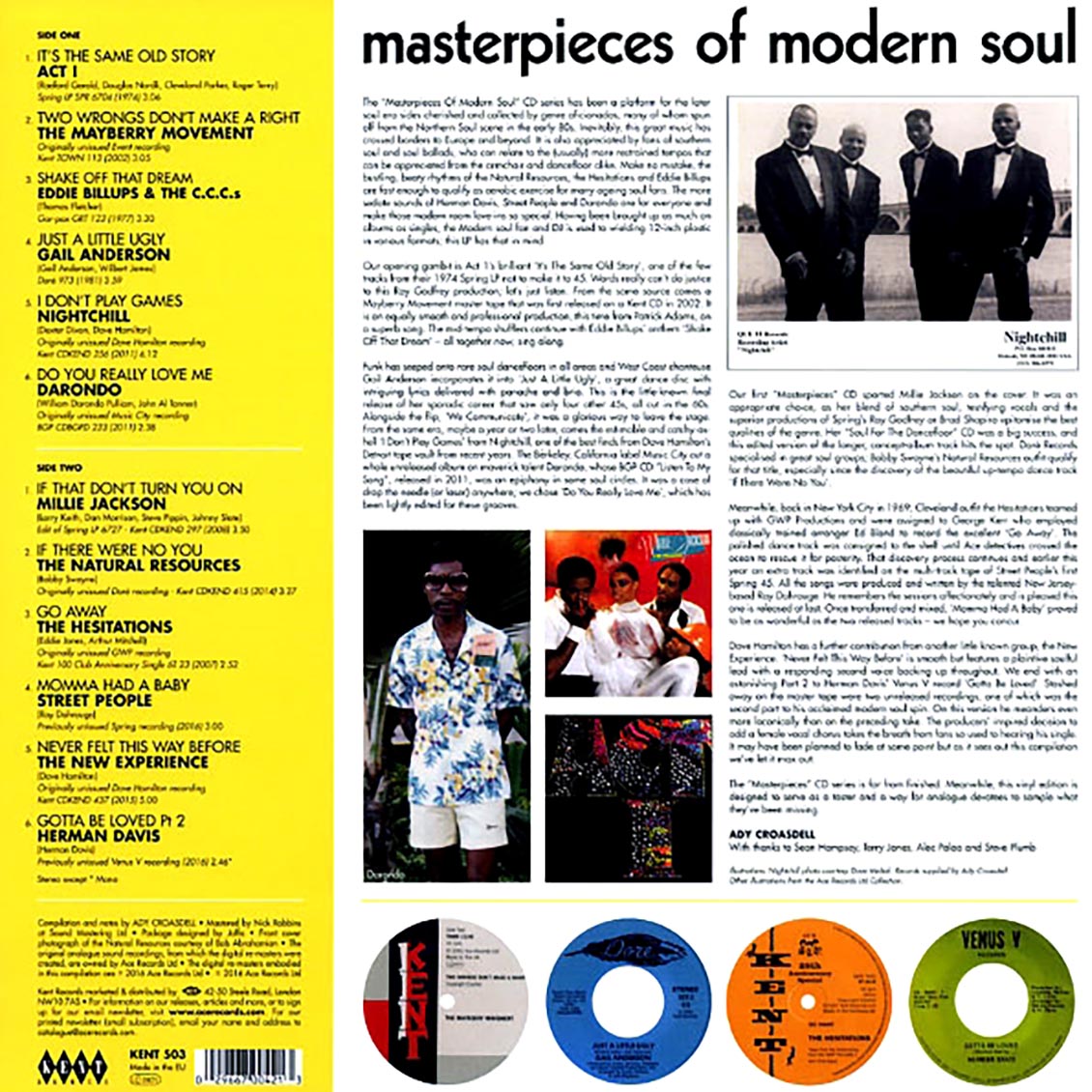 Darondo, Millie Jackson, Act I, The Mayberry Movement, Etc. - Masterpieces Of Modern Soul