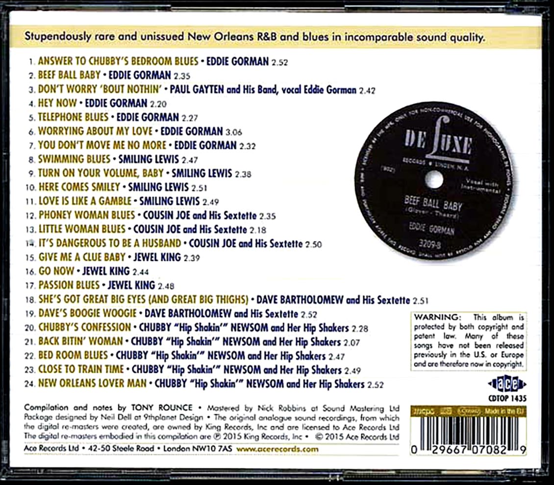 Various - Beef Ball Baby! The New Orleans R & B Sessions (24 tracks)