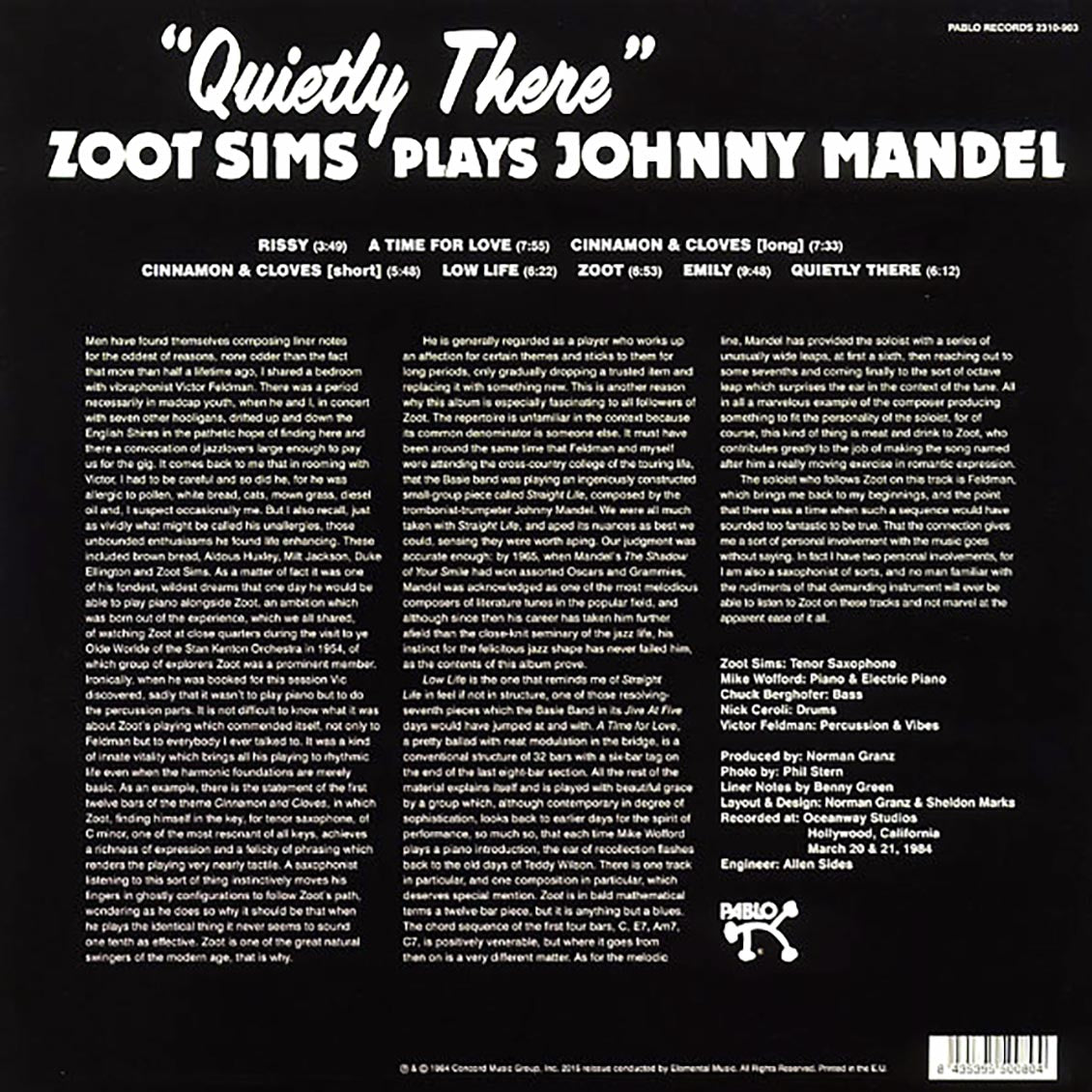 Zoot Sims - Quietly There: Zoot Sims Plays Johnny Mande (ltd. ed.) (180g)