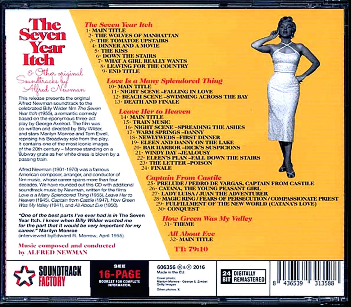 Alfred Newman - The Seven Year Itch: Original Motion Picture Soundtrack (ltd. ed.) (incl. large booklet) (remastered)