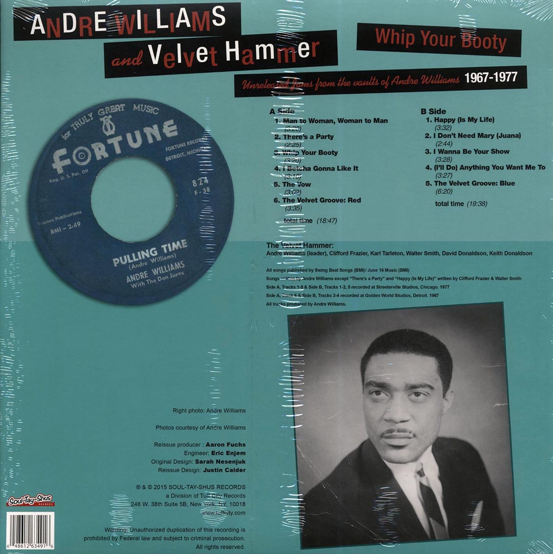 Andre Williams - Whip Your Booty: Rare & Unreleased Soul, Funk & Dance Jams From The Vaults Of Andre Williams 1967-1977