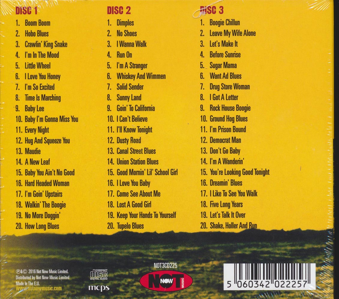 John Lee Hooker - Anthology (60 tracks) (3xCD) (deluxe 3-fold digipak) (remastered)